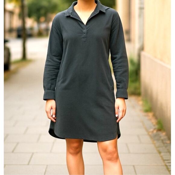 Tunic Dress CLOTH & STONE Long Sleeve High Low Small Logenlook Cottage Core - Picture 1 of 9